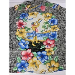 Vintage Reyn Spooner Shirt Mens XL Hawaiian Originals Rayon Floral Tribal Shells